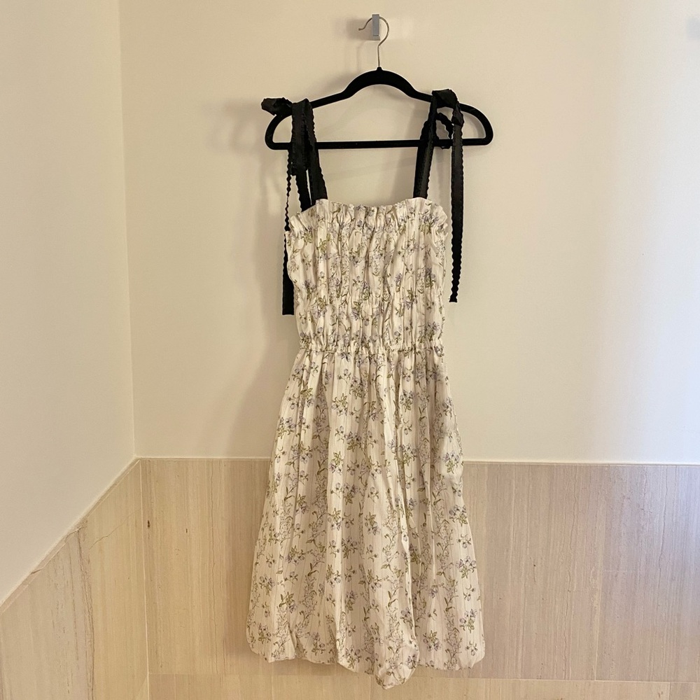 Limited Edition Brock Collection x H&M Floral Tie-Shoulder Midi Dress (size M)